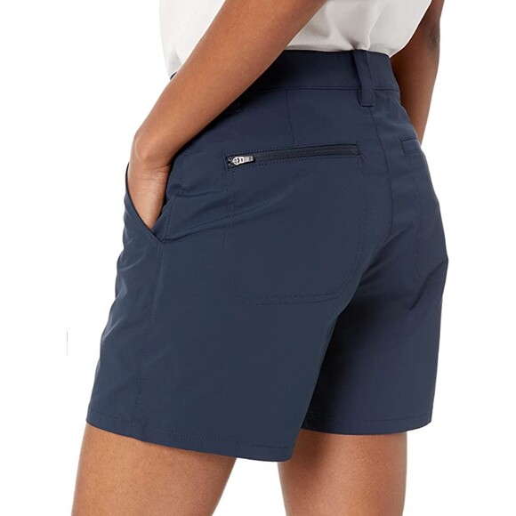Stretch Woven 5" Hiking Shorts With Pockets Navy SIZE-8 - Picture 3 of 5